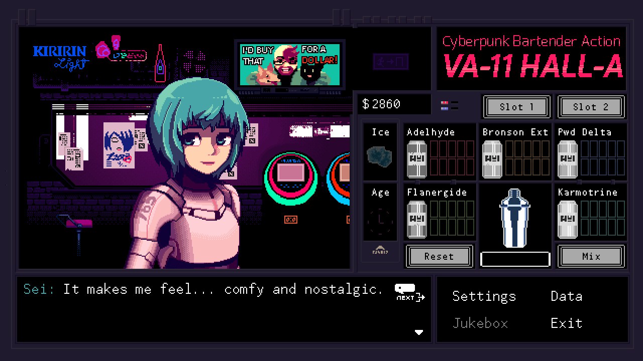 VA-11 HALL-A：赛博朋克酒保行动 下载预览图